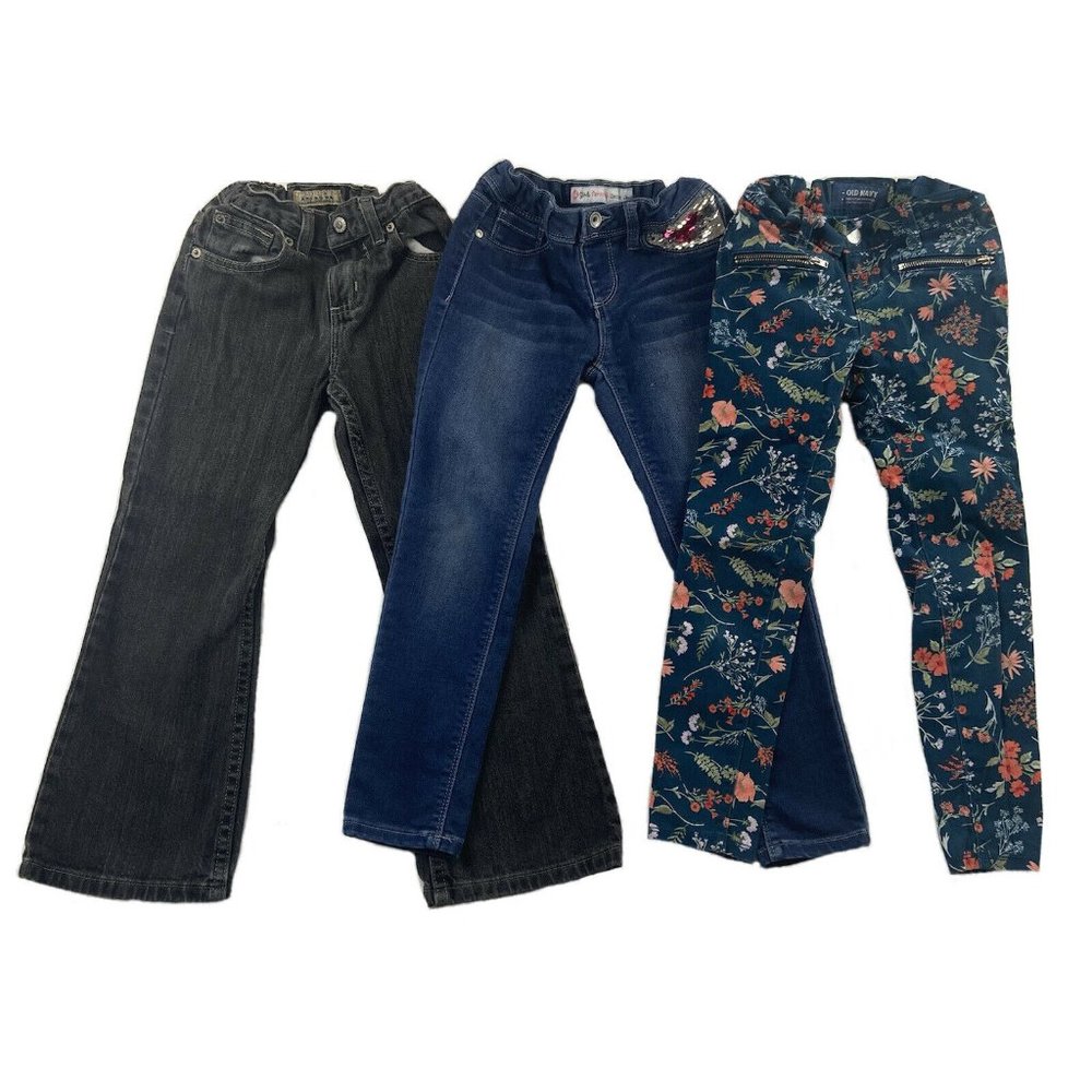 Girls Size 6 Jean Lot Of 3
